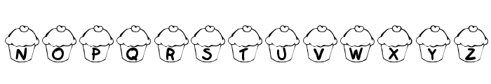 KR Cupcake Font UPPERCASE