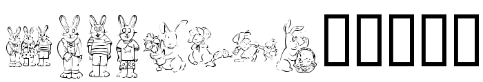 KR Easter Dings Font LOWERCASE