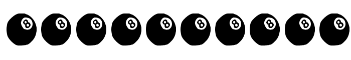 KR Eight Ball Font OTHER CHARS