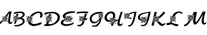 KR Floral Script Font LOWERCASE