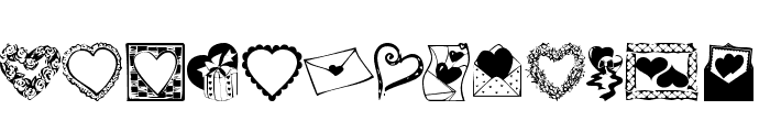 KR Kats Got A New Valentine Font UPPERCASE