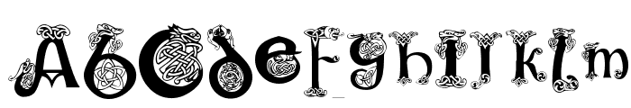KR Keltic One Font LOWERCASE