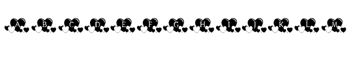 KR Lots Of Hearts Font UPPERCASE