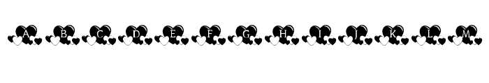 KR Lots Of Hearts Font LOWERCASE