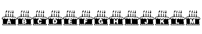KR Nght's Birthday Font LOWERCASE