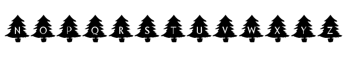 KR Oh Christmas Tree Font UPPERCASE