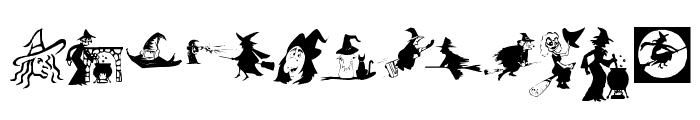 KR Oh Witchy Poo! Font UPPERCASE