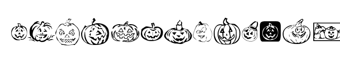 KR Pick A Pumpkin Font UPPERCASE