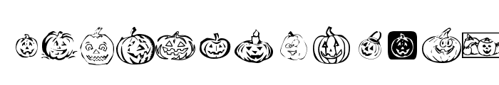 KR Pick A Pumpkin Font LOWERCASE
