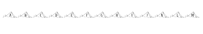 KR Pyramid Font UPPERCASE