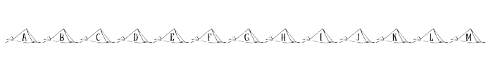 KR Pyramid Font LOWERCASE