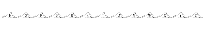KR Pyramid Font LOWERCASE