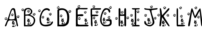 KR Sara's New Kitten Font LOWERCASE