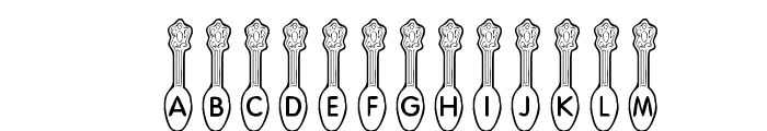 KR Silver Spoons Font UPPERCASE