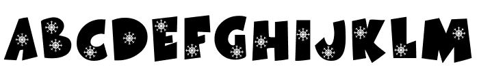 KR Snowflake Font UPPERCASE