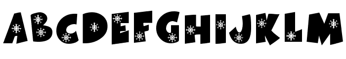 KR Snowflake Font UPPERCASE