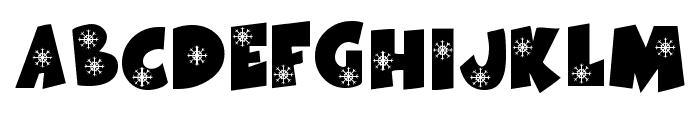 KR Snowflake Font LOWERCASE