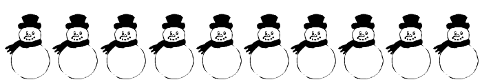 KR Snowman Font OTHER CHARS