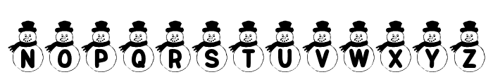 KR Snowman Font LOWERCASE