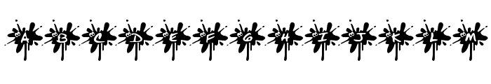 KR Squished Mosquito Font UPPERCASE