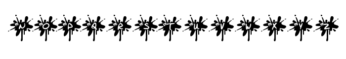 KR Squished Mosquito Font UPPERCASE