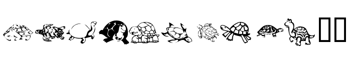 KR Turtles For Julie Font LOWERCASE