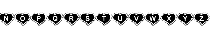 KR Valentine Heart Font LOWERCASE