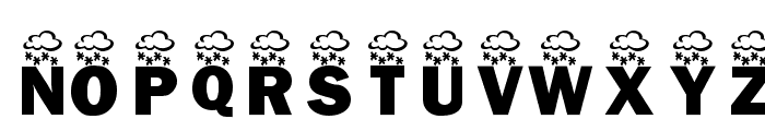 KR Wintry Mix Font UPPERCASE