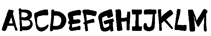 Kratzy Partay Font UPPERCASE