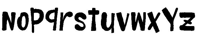 Kratzy Partay Font LOWERCASE