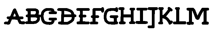 Kray Regular Font UPPERCASE