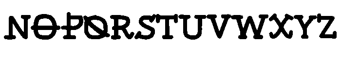 Kray Regular Font UPPERCASE