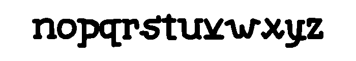 Kray Regular Font LOWERCASE