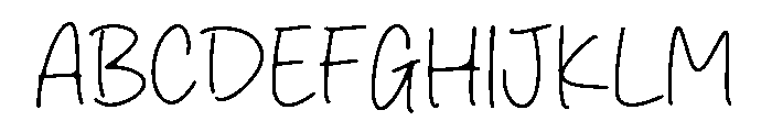 Kreativ Hand Font UPPERCASE