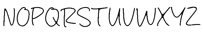 Kreativ Hand Font UPPERCASE