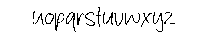Kreativ Hand Font LOWERCASE