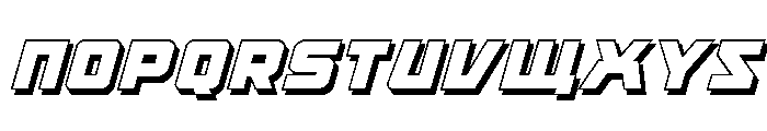 Kremlingrad 3D Italic Font UPPERCASE