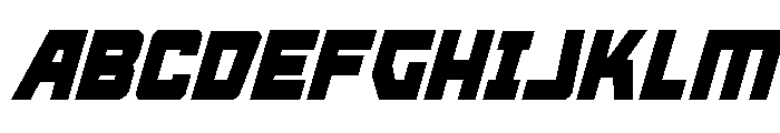 Kremlingrad Condensed Italic Font UPPERCASE