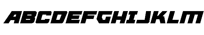Kremlingrad Expanded Italic Font UPPERCASE