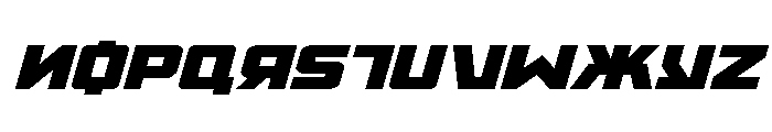 Kremlingrad Expanded Italic Font LOWERCASE