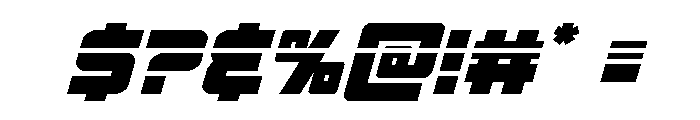 Kremlingrad Laser Italic Font OTHER CHARS