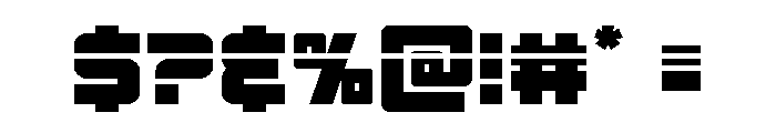 Kremlingrad Laser Font OTHER CHARS