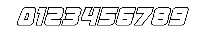 Kremlingrad Outline Italic Font OTHER CHARS