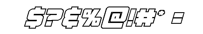 Kremlingrad Outline Italic Font OTHER CHARS