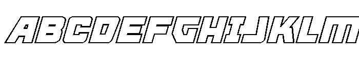 Kremlingrad Outline Italic Font UPPERCASE