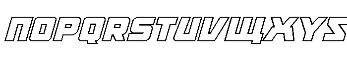 Kremlingrad Outline Italic Font UPPERCASE