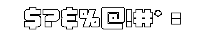 Kremlingrad Outline Font OTHER CHARS