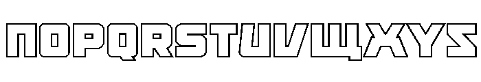 Kremlingrad Outline Font UPPERCASE