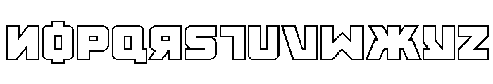 Kremlingrad Outline Font LOWERCASE