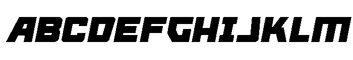Kremlingrad Semi-Italic Font UPPERCASE